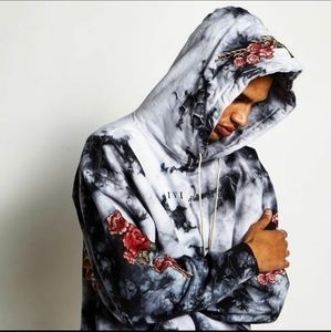 Civil Regime Red Roses Hoodie in Marble